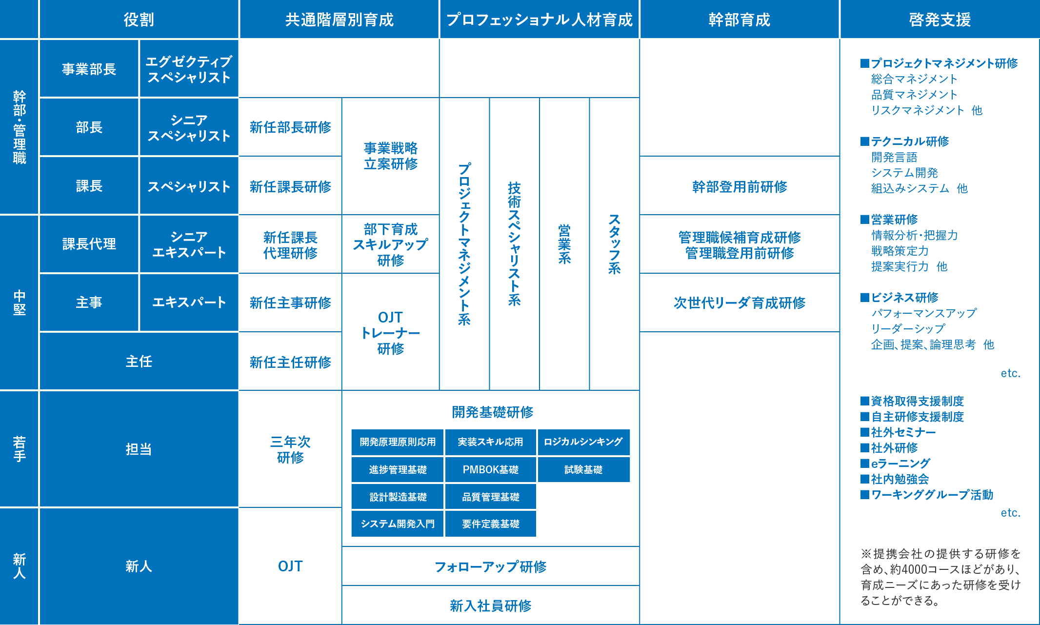 研修体系図